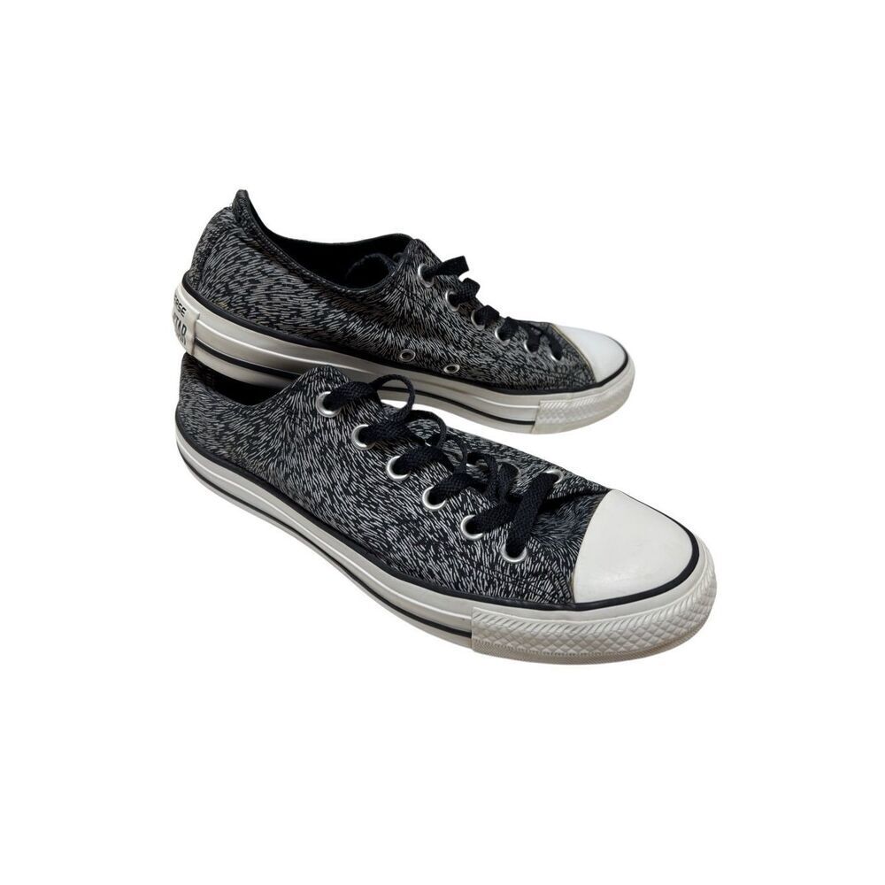 Converse Chuck Taylor All Star Black Reflective Sneaker Animal Print Size 9